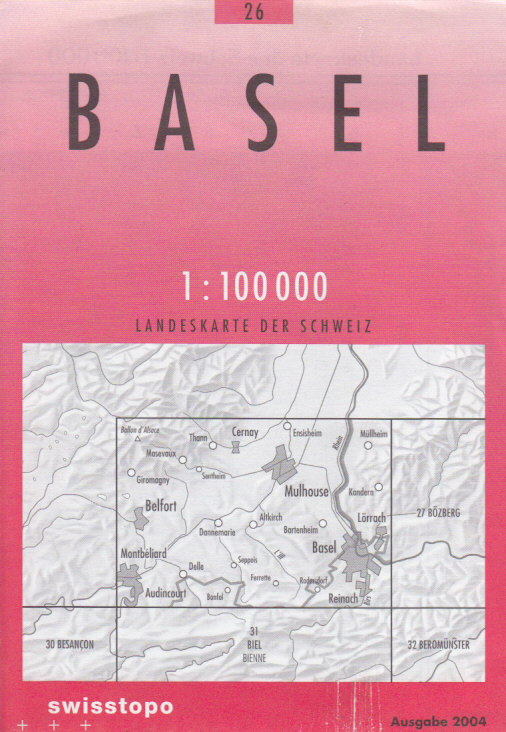 Swistopo vydavatelství mapa Basel 1:100 t.