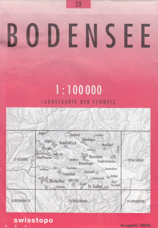 Swistopo vydavatelství mapa Bodensee 1:100 t.