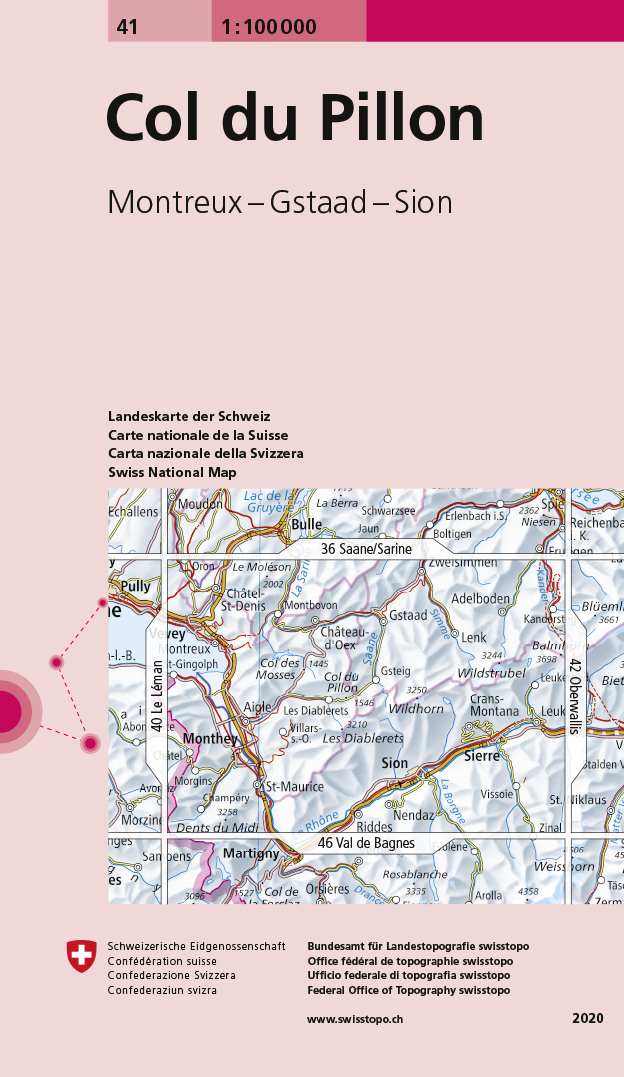 Swistopo vydavatelství mapa Col du Pilon 1:100 t.