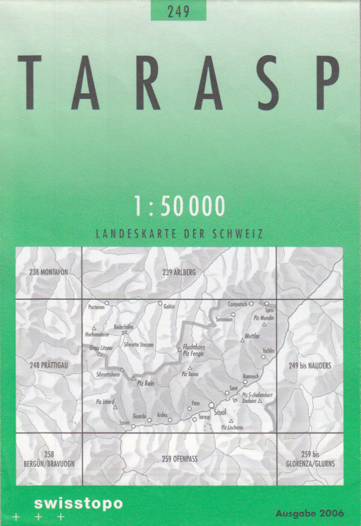 Swistopo vydavatelství mapa Tarasp 1:50 t.