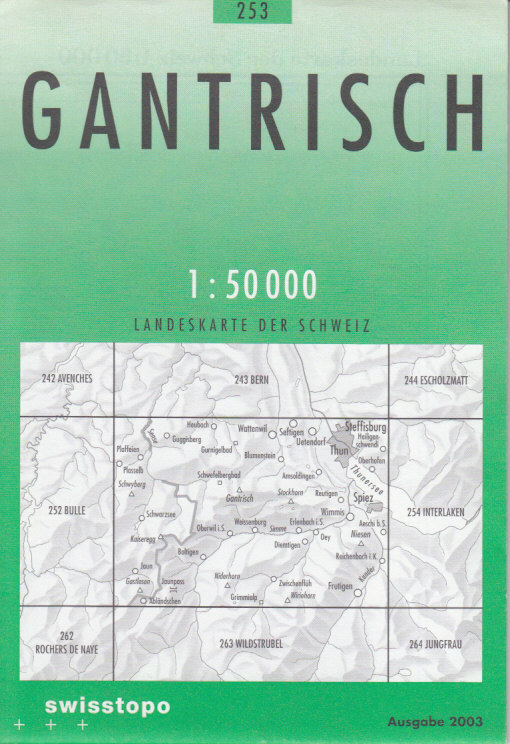 Swistopo vydavatelství mapa Gantrisch 1:50 t.