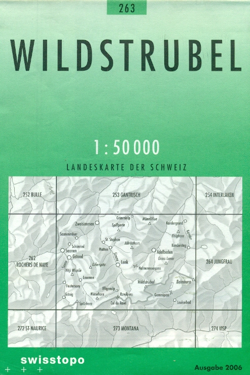 Swistopo vydavatelství mapa Wildstrubel 1:50 t.