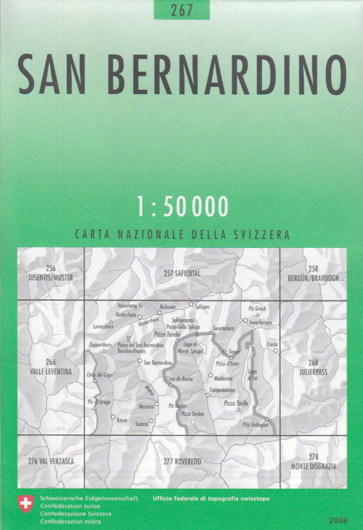Swistopo vydavatelství mapa S.Bernardino 1:50 t.