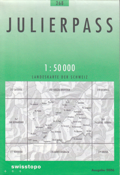 Swistopo vydavatelství mapa Julierpass 1:50 t.