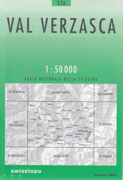 Swistopo vydavatelství mapa Val Verzasca 1:50 t.