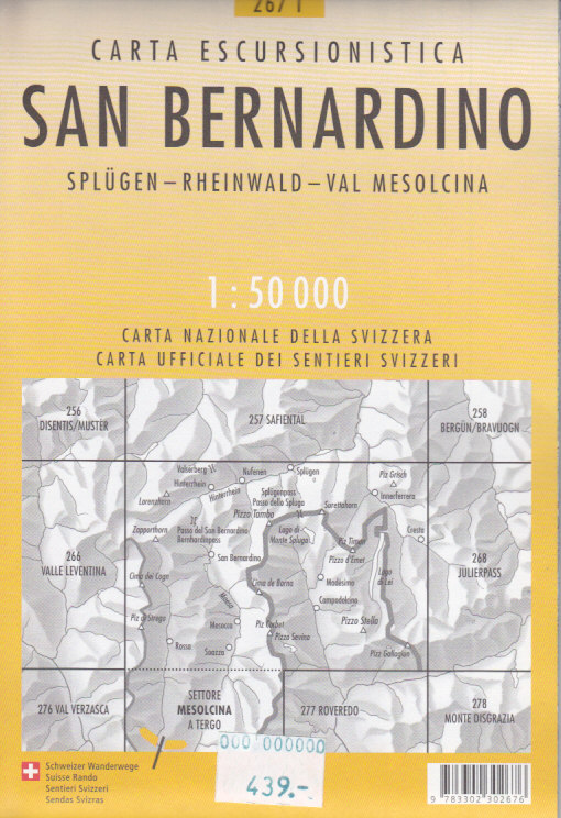 Swistopo vydavatelství mapa SAW San Bernandino 1:50 t.