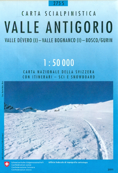 Swistopo vydavatelství mapa zimní Valle Antigorio 1:50 t.