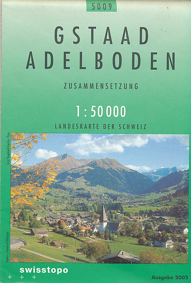 Swistopo vydavatelství mapa Gstaad Adelboden 1:50 t.