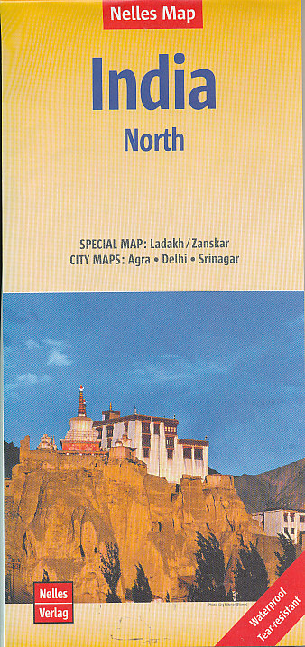 Nelles vydavatelství mapa India North (S Indie) 1:1,5 mil.+Ladakh 1:650 t. voděodoln