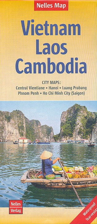 Nelles vydavatelství mapa Vietnam, Laos, Cambodia 1:1,5 mil. voděodolná