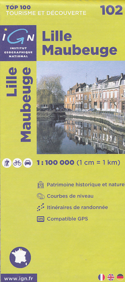 IGN mapa Lille Maubeuge 1:100 t.