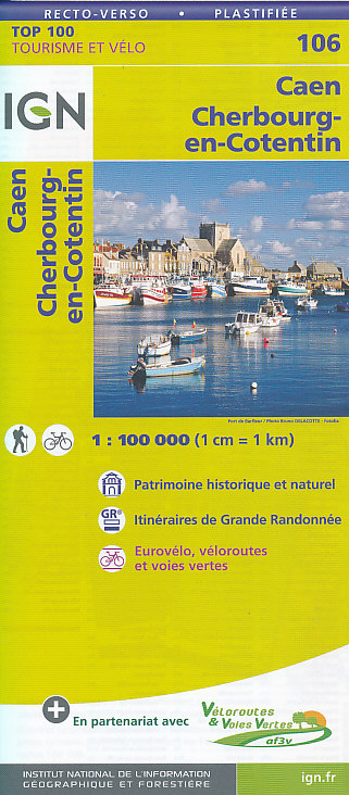 IGN mapa Caen, Cherbourg-en-Cotentin 1:100 t.