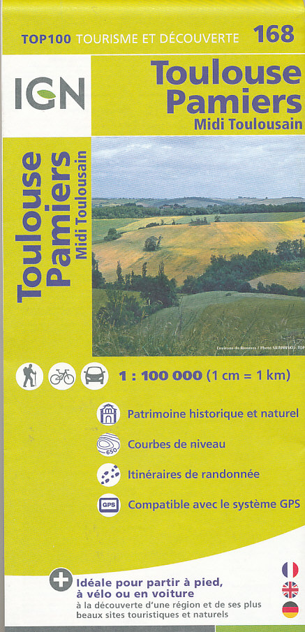 IGN vydavatelství mapa Toulouse, Pamiers 1:100 t.