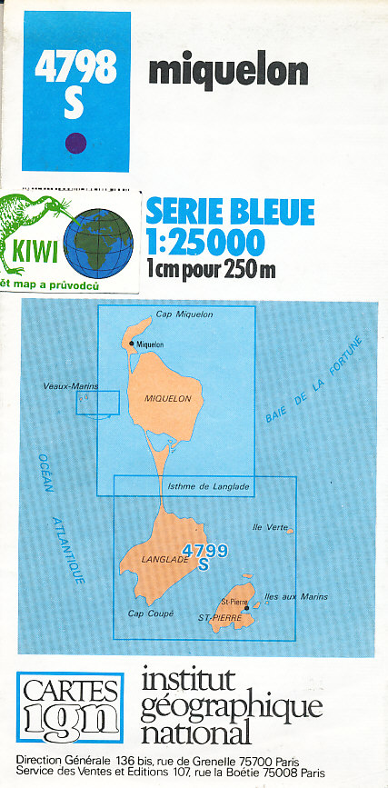 IGN mapa Miquelon 1:25 t.