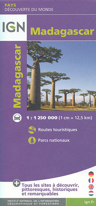 IGN mapa Madagascar 1:1,25 mil.