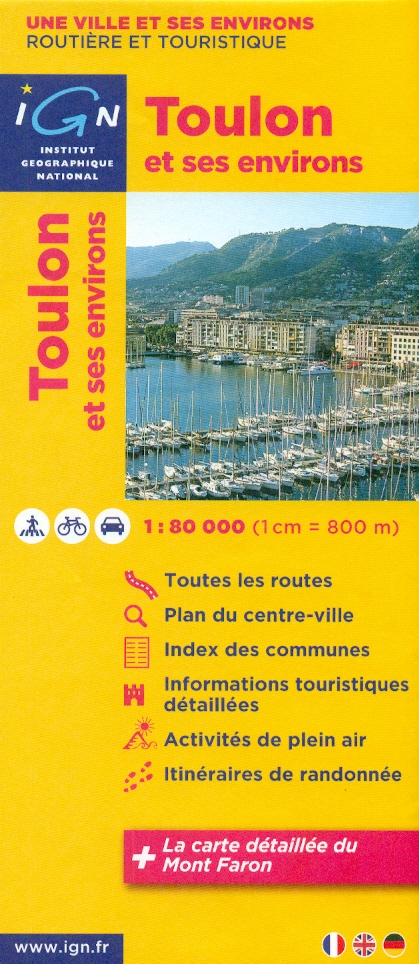 IGN vydavatelství mapa Toulon et ses environs 1:80 t.