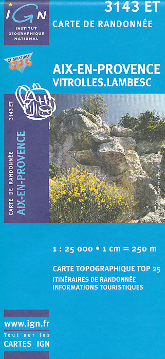 IGN mapa Aix-en-Provence 1:25 t.