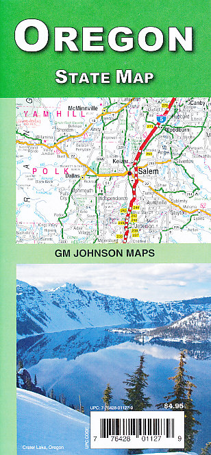 ITMB Publishing mapa Oregon State road map GM Johnson