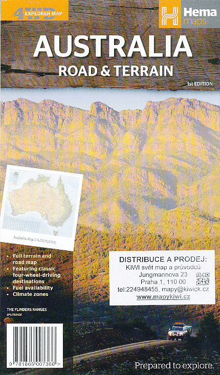 ITMB Publishing mapa Australia RoadaTerrain 1:4.5 mil. HEMA