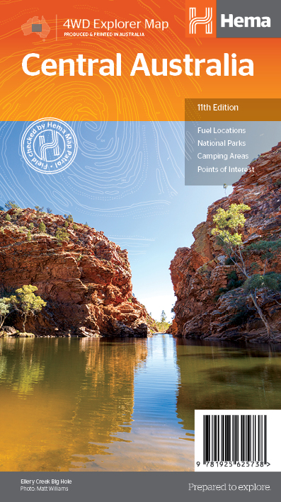 ITMB Publishing mapa Central Australia 1:2 mil. HEMA