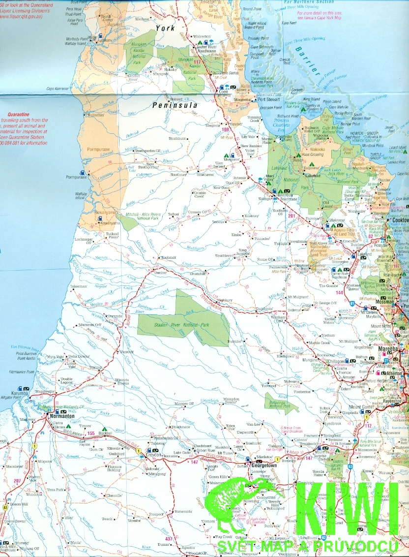 ITMB Publishing mapa Queensland handy 1:2,5 mil. HEMA