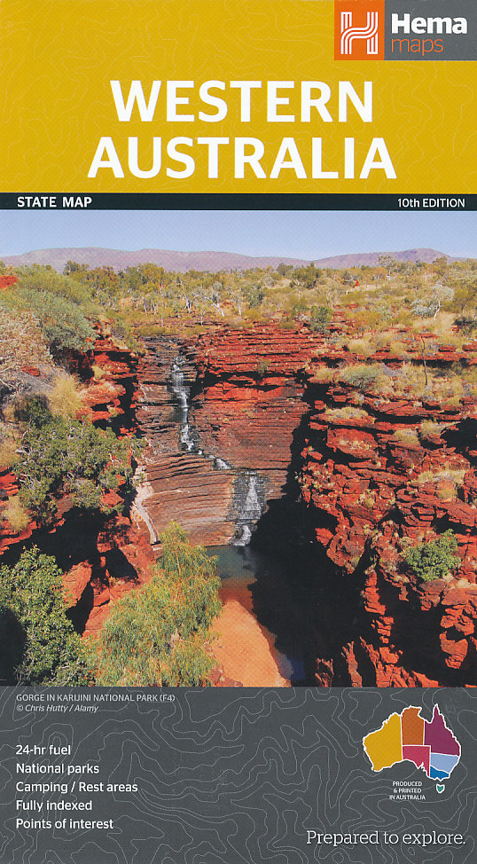 ITMB Publishing mapa Western Australia state map 1:2,5 mil. HEMA