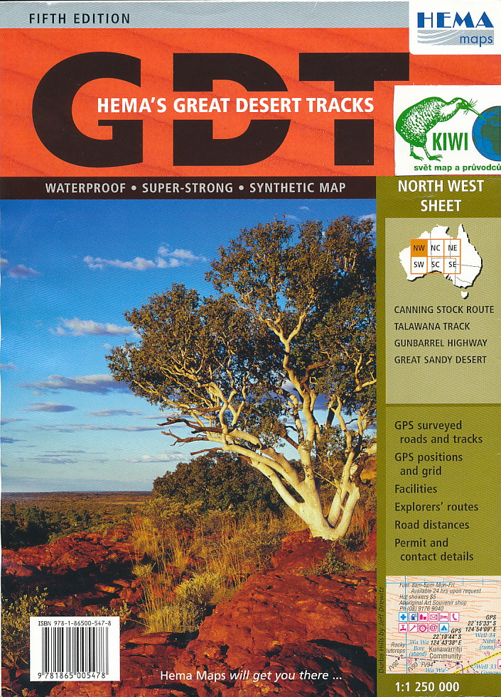 ITMB Publishing mapa Australia great desert north-west 1:1,25 mil.