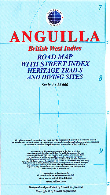 ITMB Publishing mapa Anguilla 1:25 t.