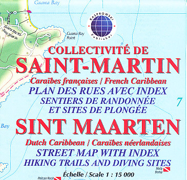 ITMB Publishing mapa Saint-Martin 1:15 t.