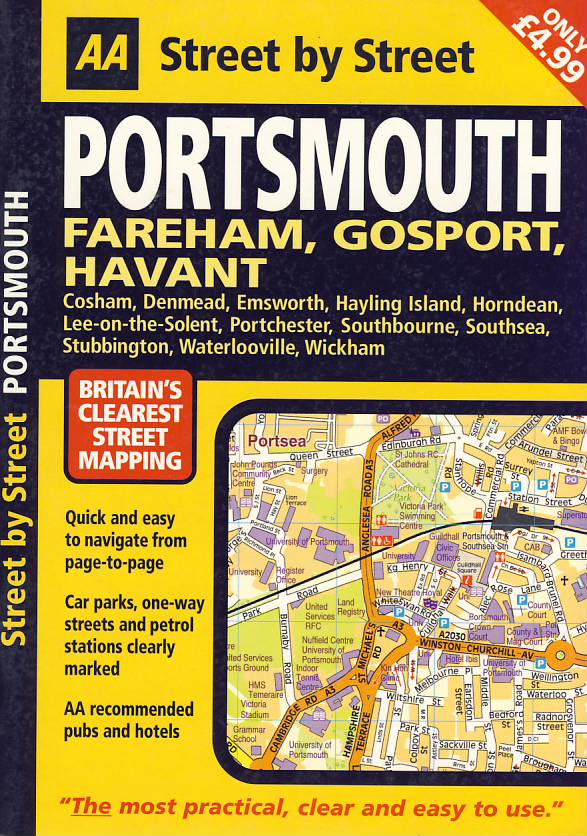 AA Publishing atlas Portsmouth 1:10 t.-1:15 t.