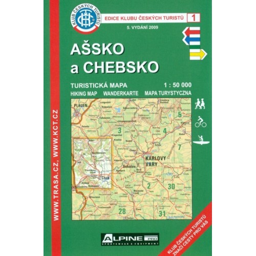 Ašsko a Chebsko - turistická mapa KČT č.1