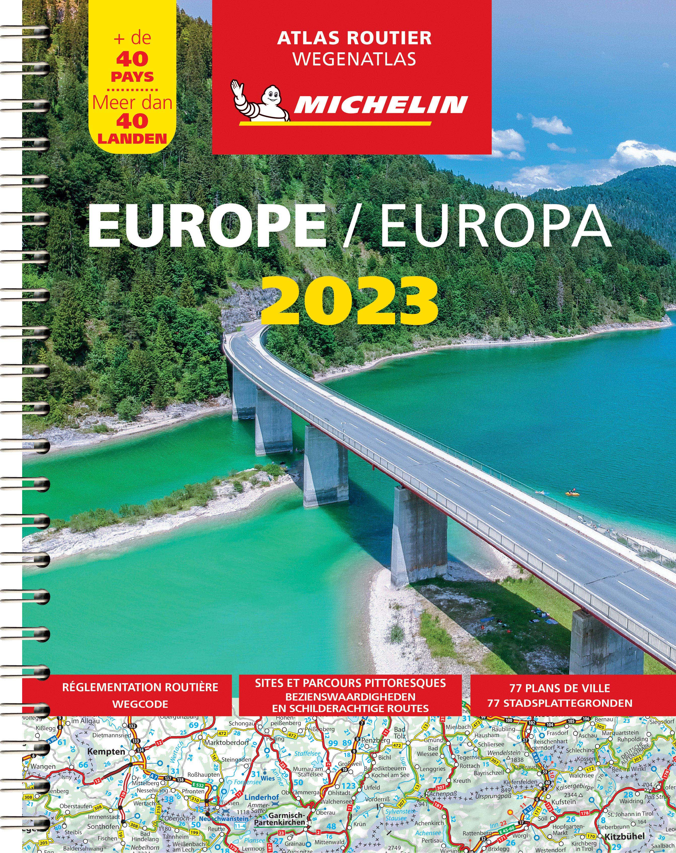 Evropa - autoatlas Michelin 2023