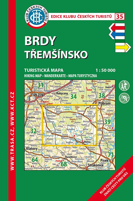 Brdy, Třemšínsko - turistická mapa KČT č.35