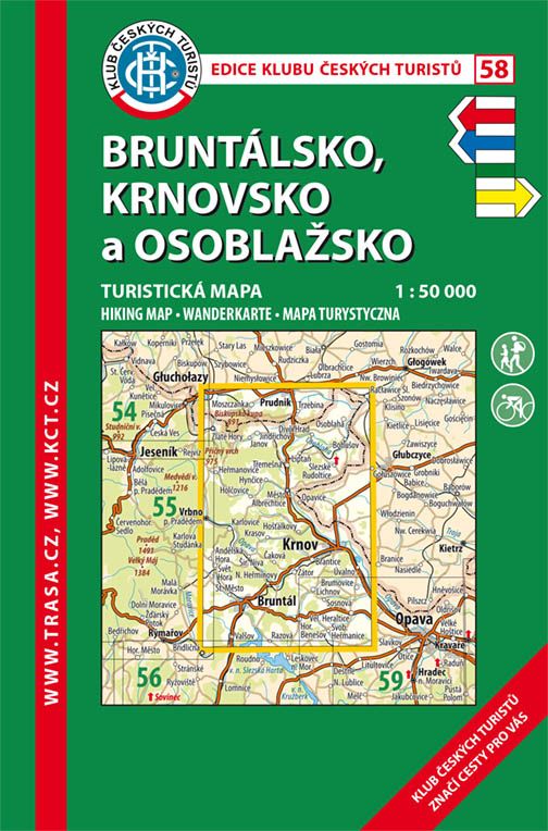 Bruntálsko - Krnovsko a Osoblažsko - turistická mapa KČT č.58