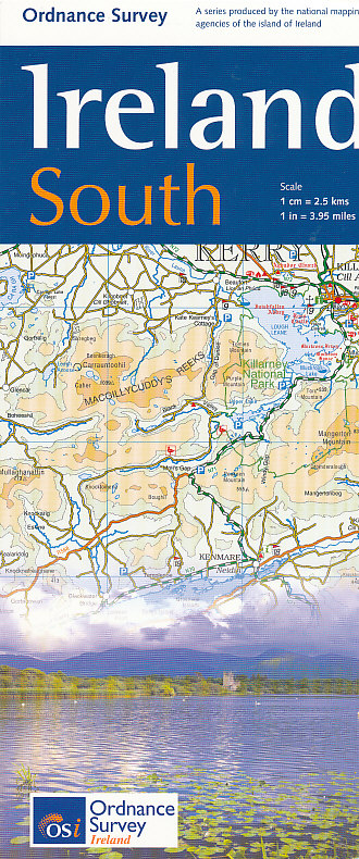 Ordnance Survay vydavatelství mapa Ireland-South 1:250 t.