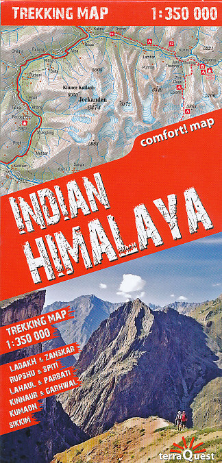 Terraquest vydavatelství mapa Indian Himalaya (Ladakh-Zanskar)1:350 t. trekking