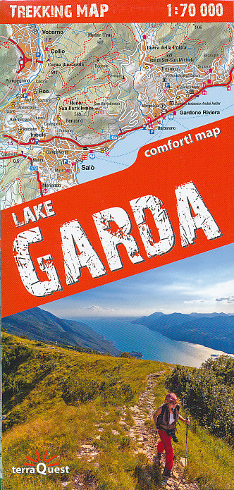 Terraquest vydavatelství mapa Lake Garda 1:70 t. laminovaná