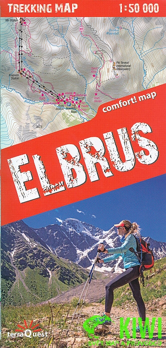 Terraquest vydavatelství mapa Elbrus 1:50 t. laminovaná
