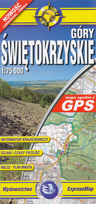 Topkart distribuce mapa Góry Swietokrzyskie 1:75 t. laminovaná