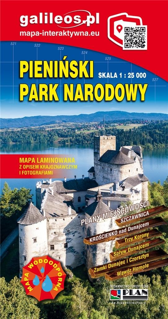 Plan mapa Pieninski Park Narodowy 1:25 t.