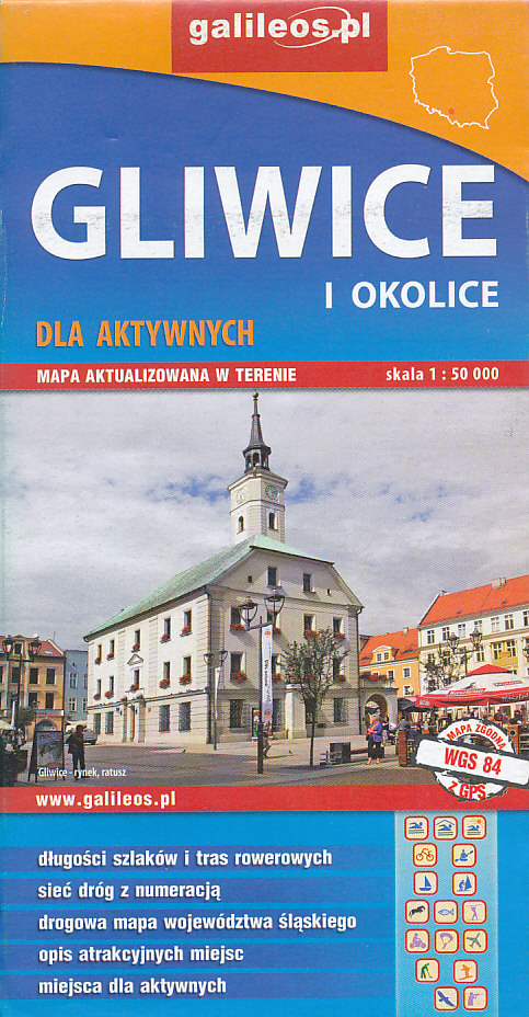 Plan mapa Gliwice i okolice 1:50 t.