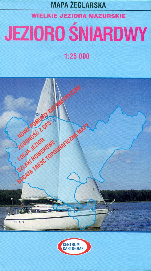 Topkart distribuce vodácká mapa Jezioro Sniardwy 1:25 t. laminovaná