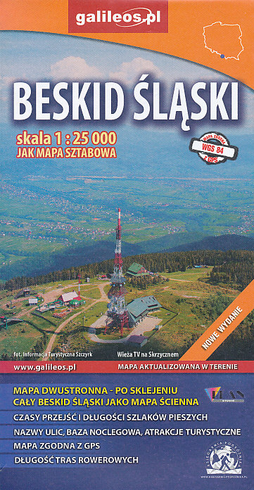 Plan mapa Beskid Slaski 1:25 t.