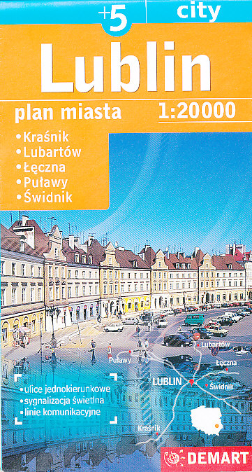 Topkart distribuce plán Lublin, Krasnik, Lubartów, Leczna, Pulawy, Swidnik 1:20 t.