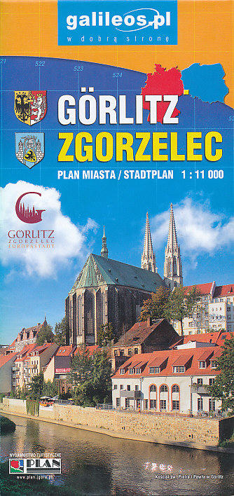 Plan plán Zgorzelec (Görlitz) 1:11 t., Powiat Zgorzelecki 1:75 t.