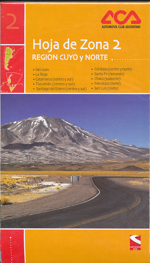 Zagier & Urruty mapa Region Cuyo y Norte 1:1 mil. ACA