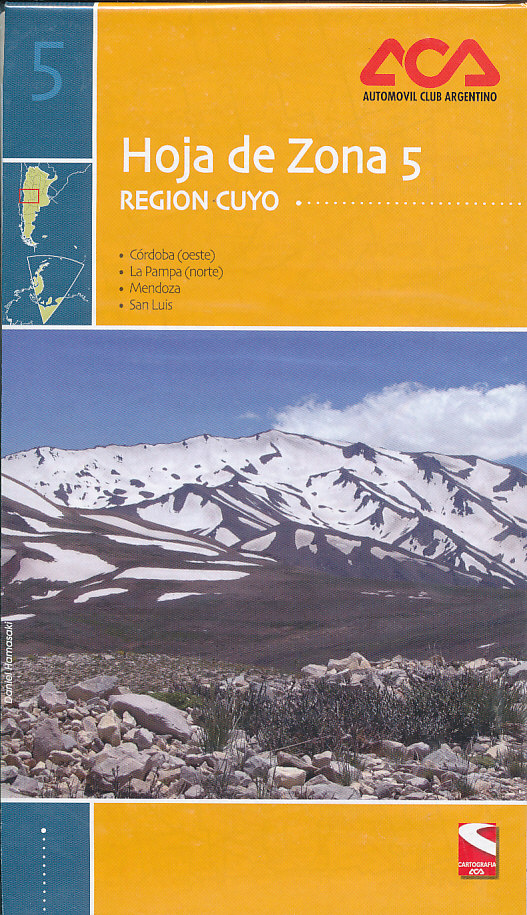 Zagier & Urruty mapa Region Cuyo 1:1 mil. ACA