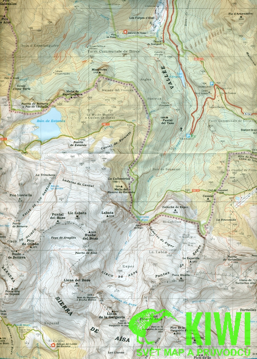 Editorial Alpina mapa Valle de Canfranc, Valle de Aisa 1:25 t.