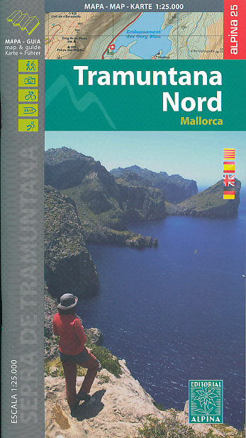 Editorial Alpina mapa Mallorca Tramuntana nord (Mallorca) 1:25 t.