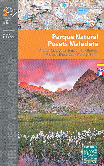 Editorial Alpina mapa Parque Natural Posets Maladeta 1:25 t.